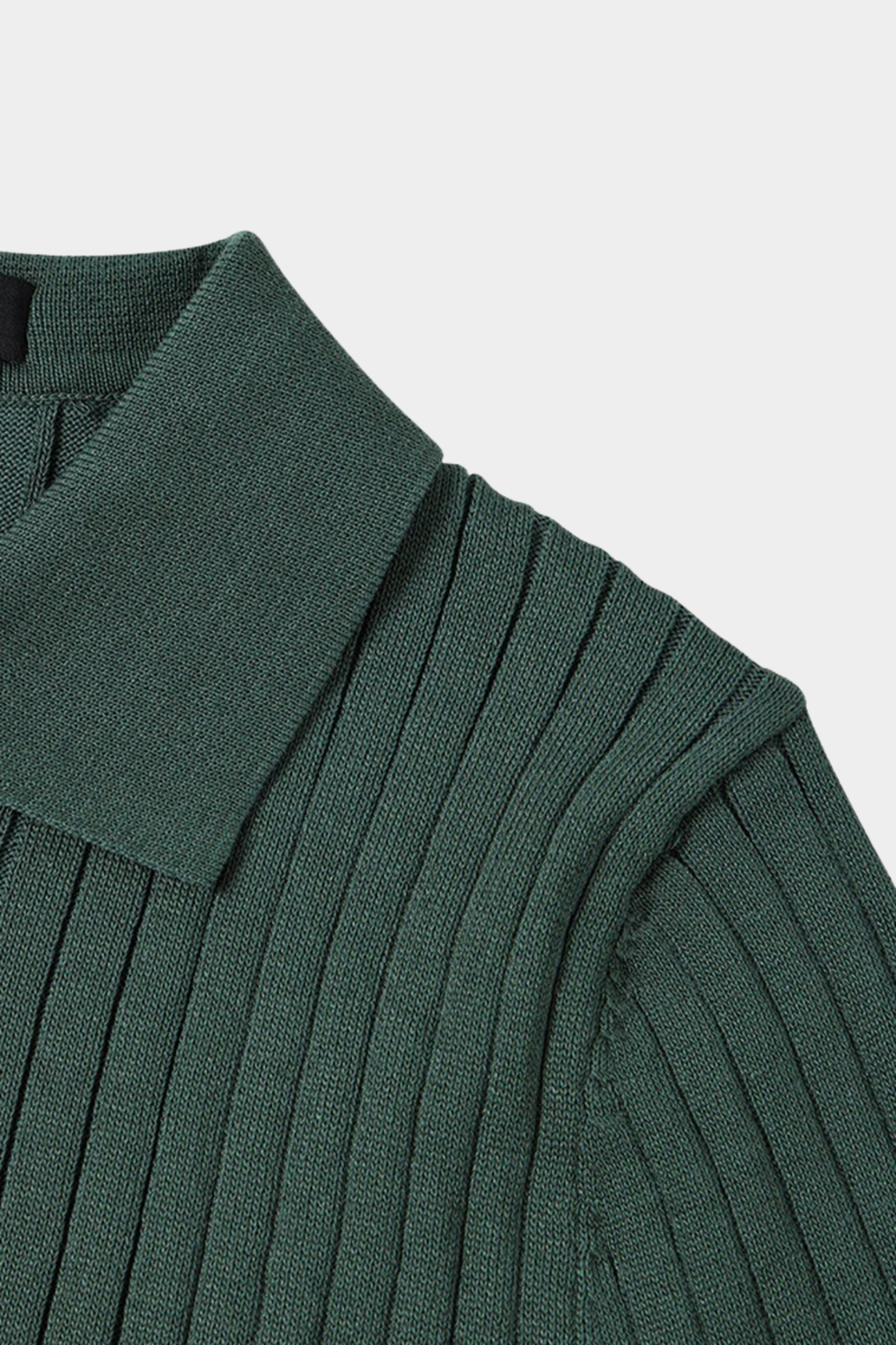 Men’s Ribbed Knit Polo Shirt