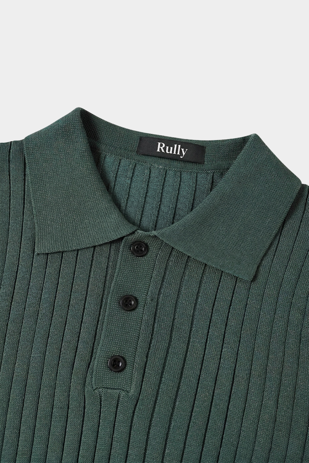 Men’s Ribbed Knit Polo Shirt