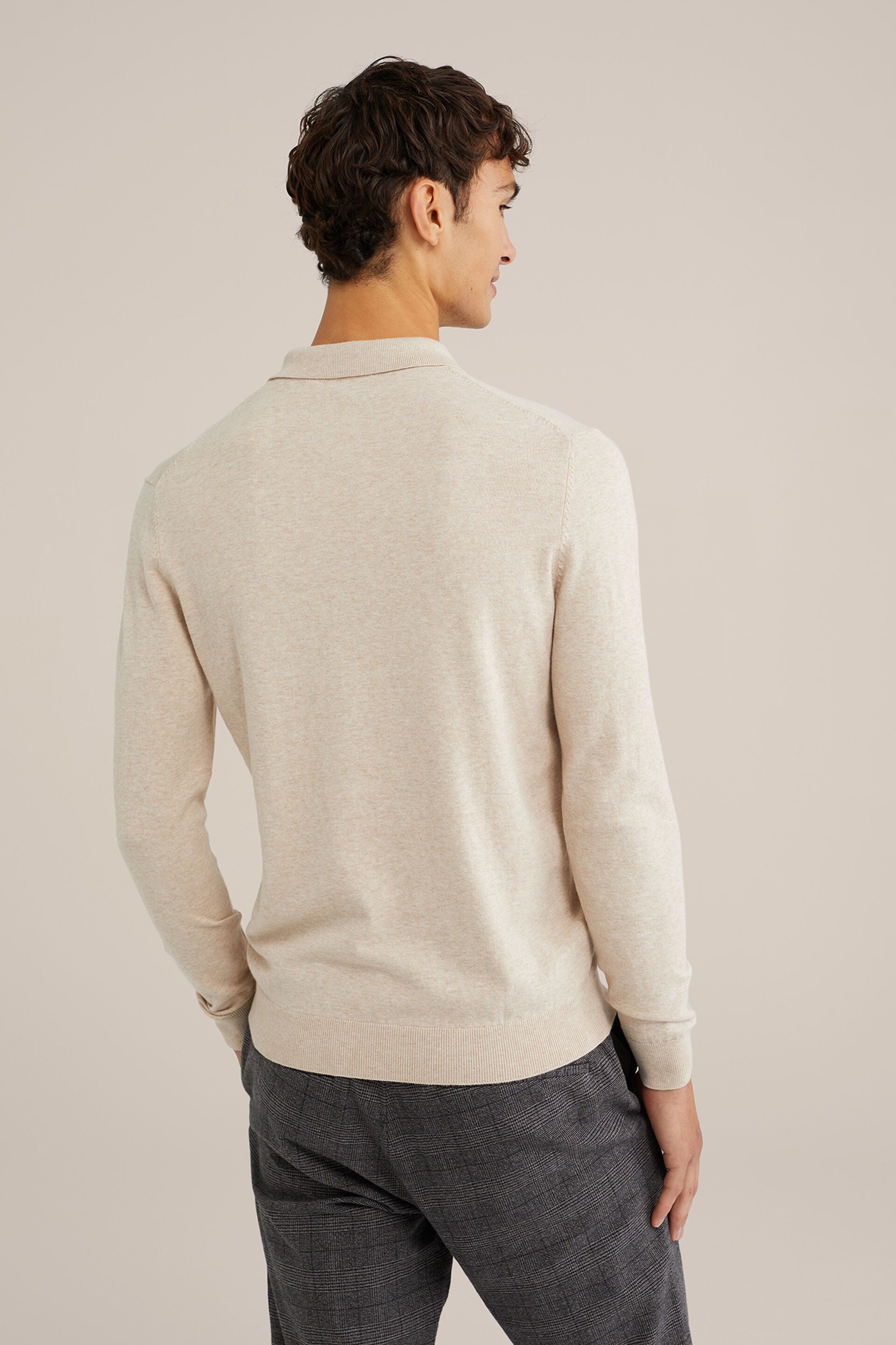 Men's Slim Fit Jumper With Quarter Zip