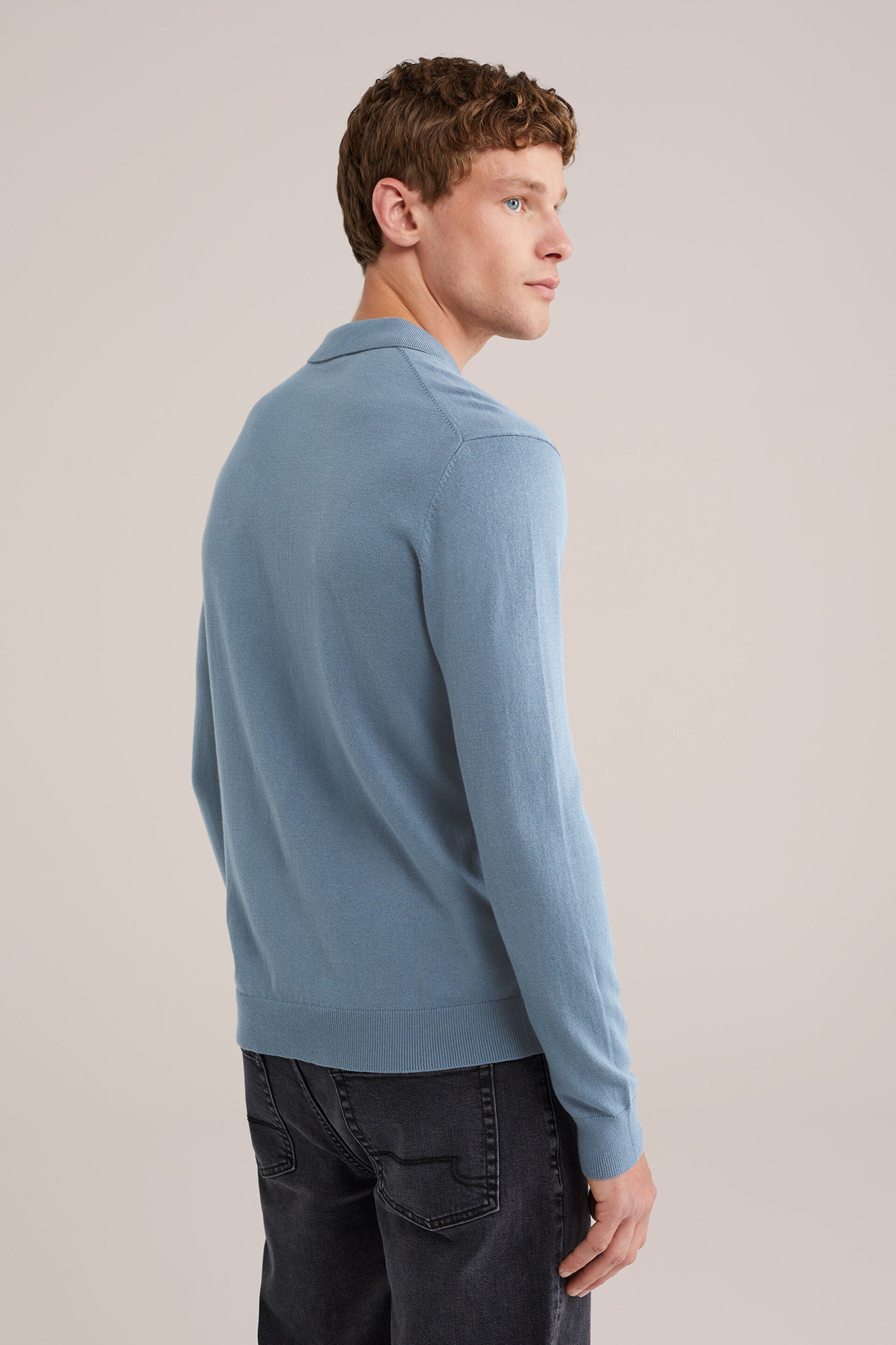 Men's Slim Fit Jumper With Quarter Zip