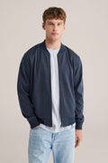 Men’s Regular Fit Jersey-Mix Bomber Jacket