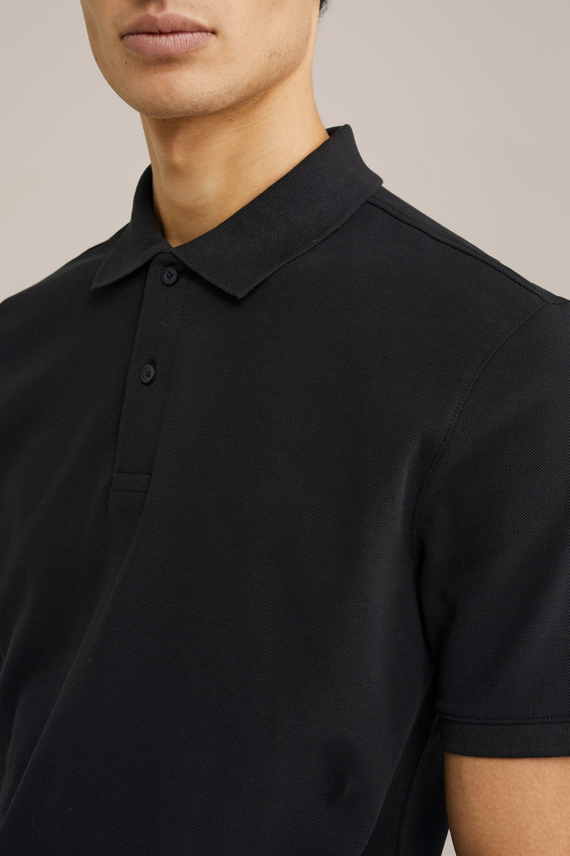 Men's Slim Fit Polo Shirt With Texture