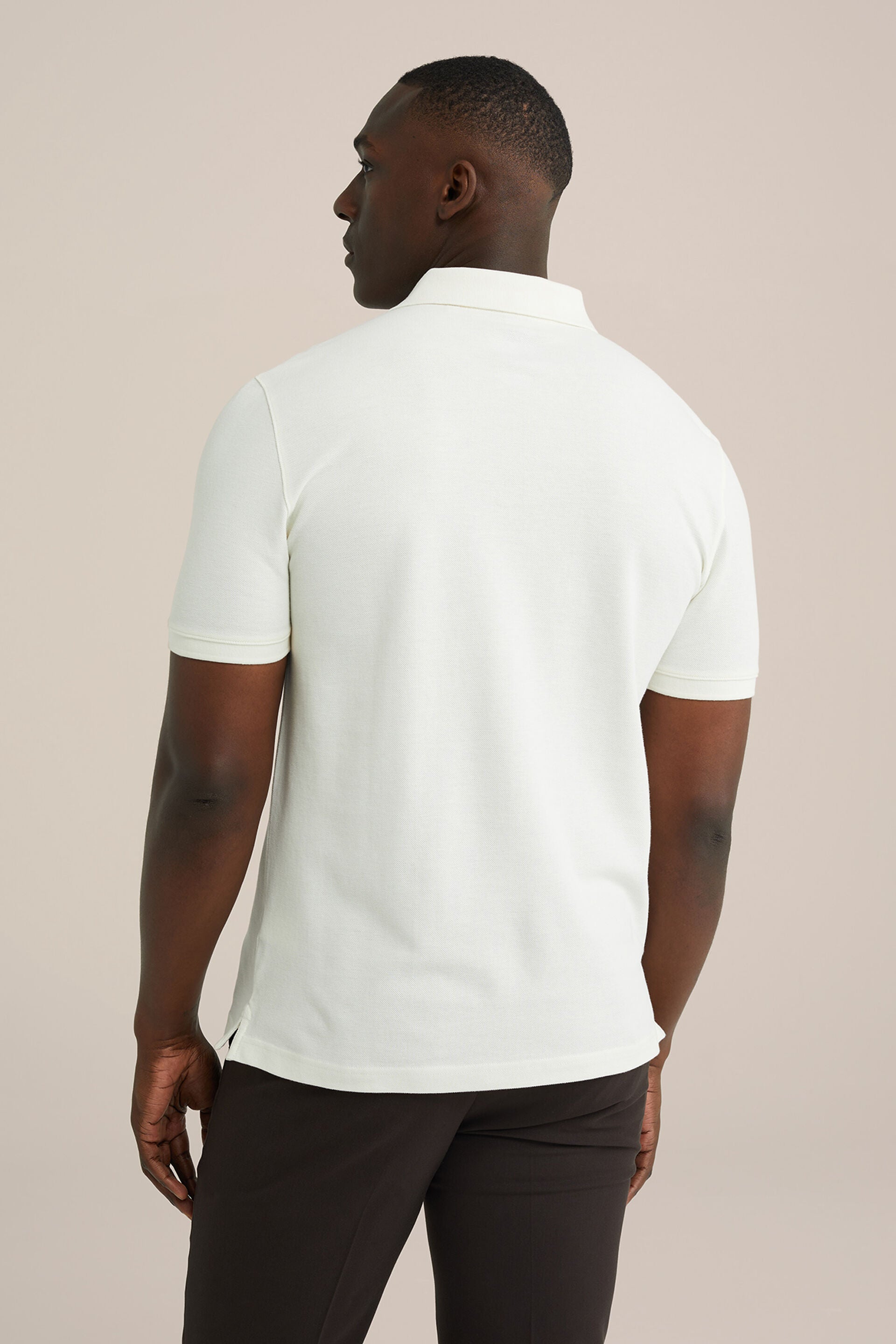 Men's Slim Fit Polo Shirt With Texture