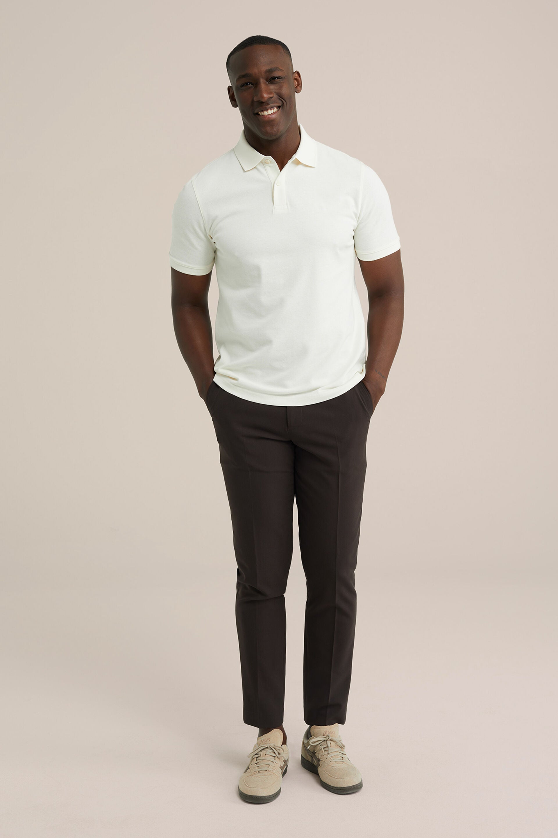 Men's Slim Fit Polo Shirt With Texture