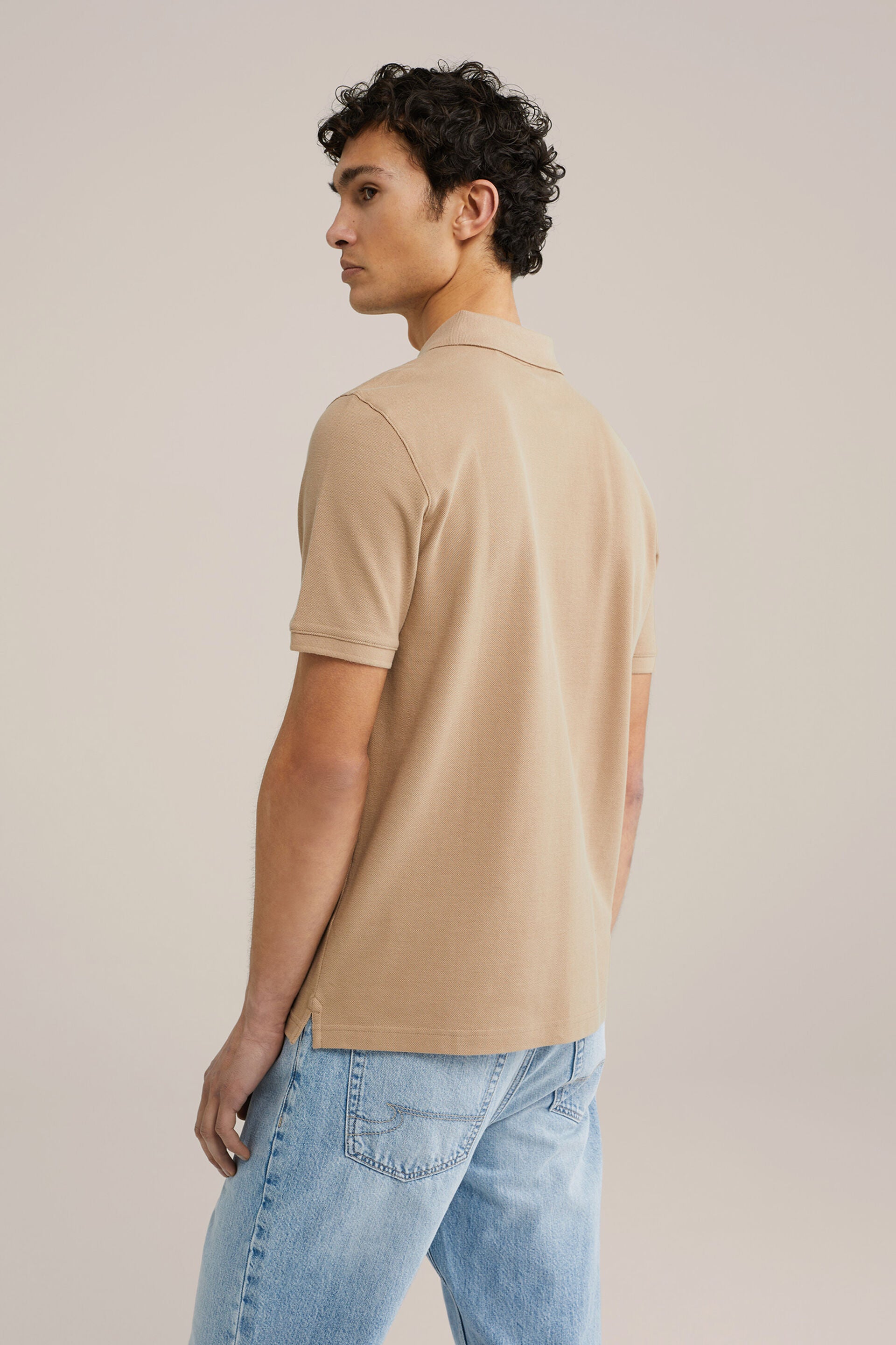 Men's Slim Fit Polo Shirt With Texture