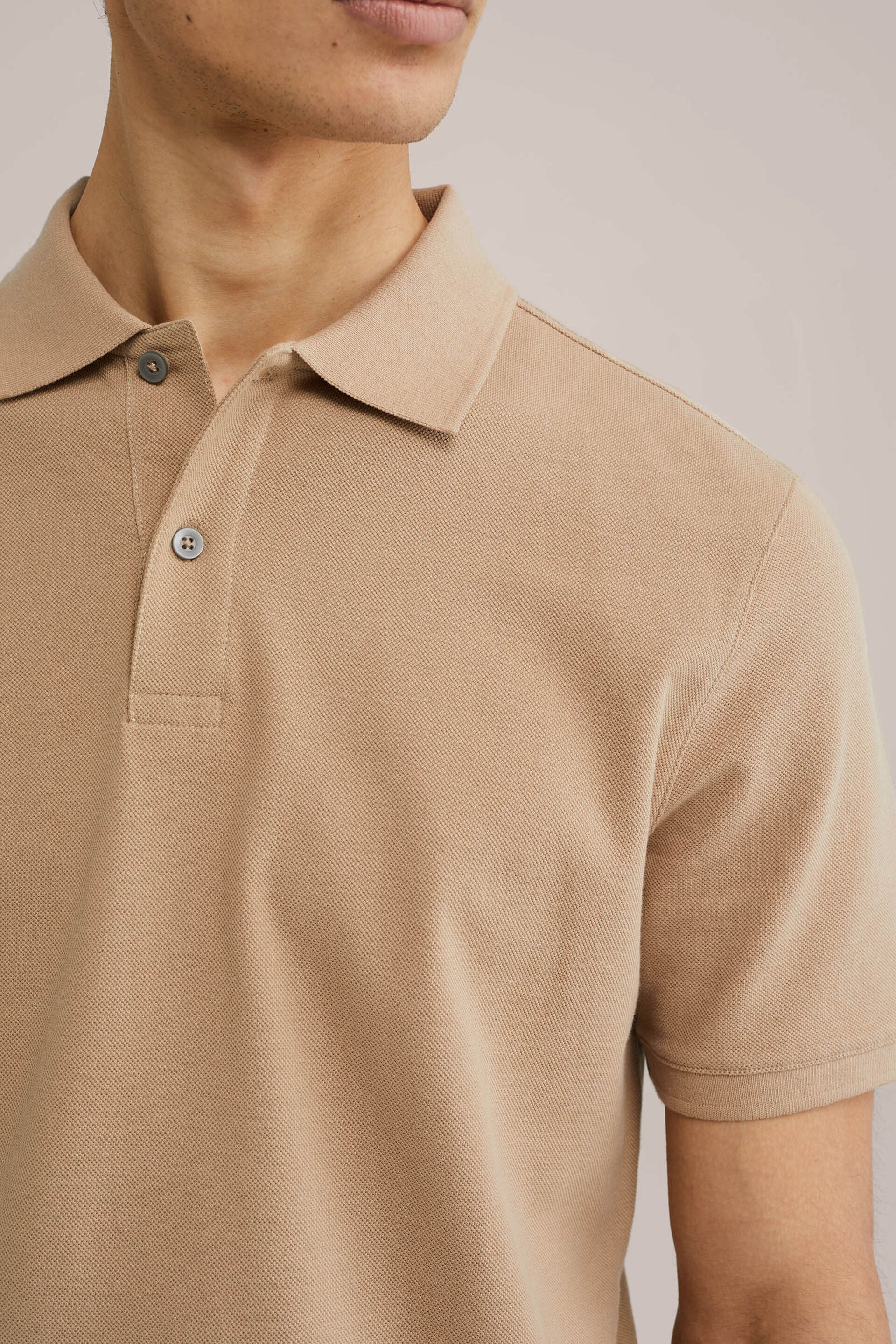 Men's Slim Fit Polo Shirt With Texture
