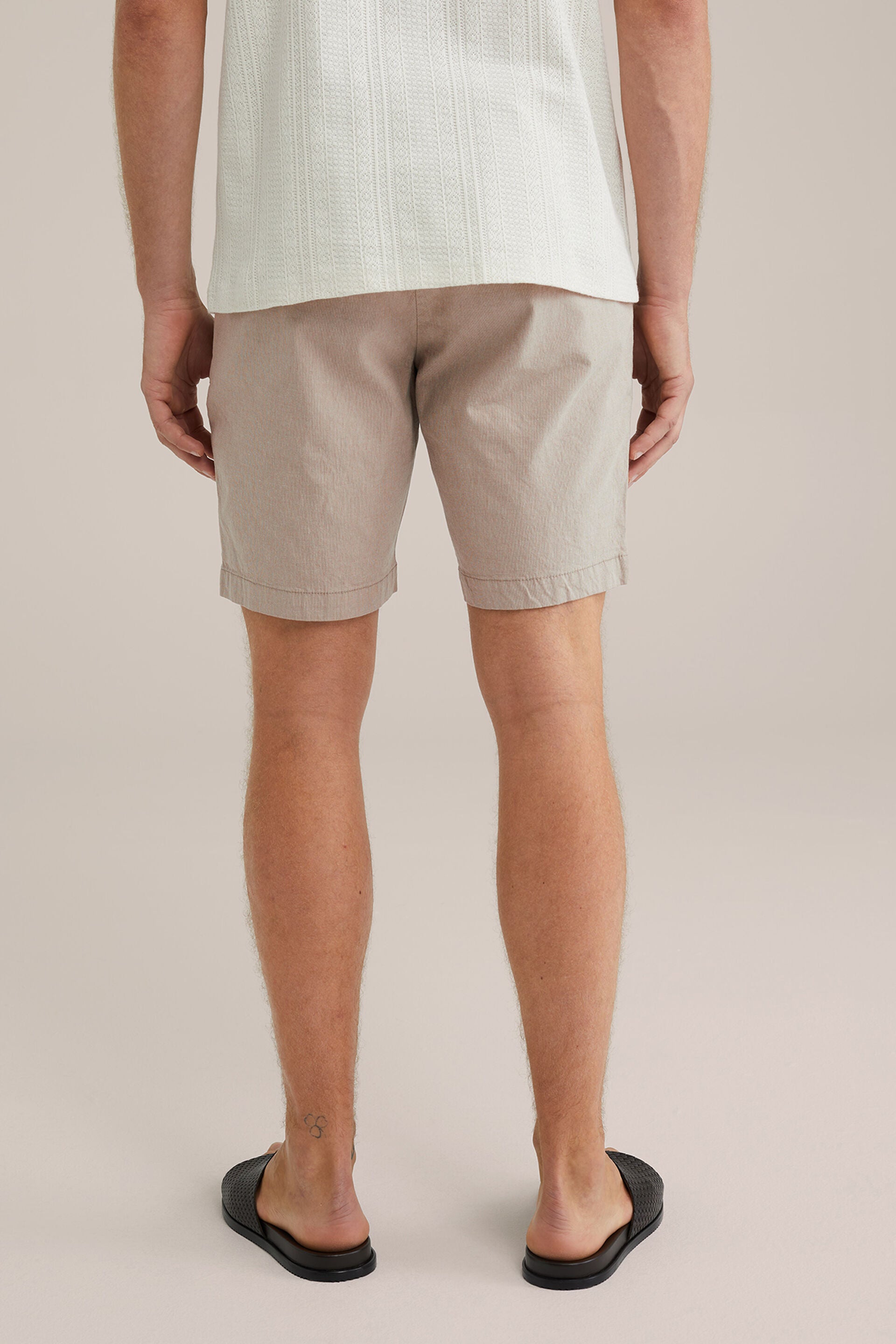 Men's Regular Fit Textured Chino Shorts