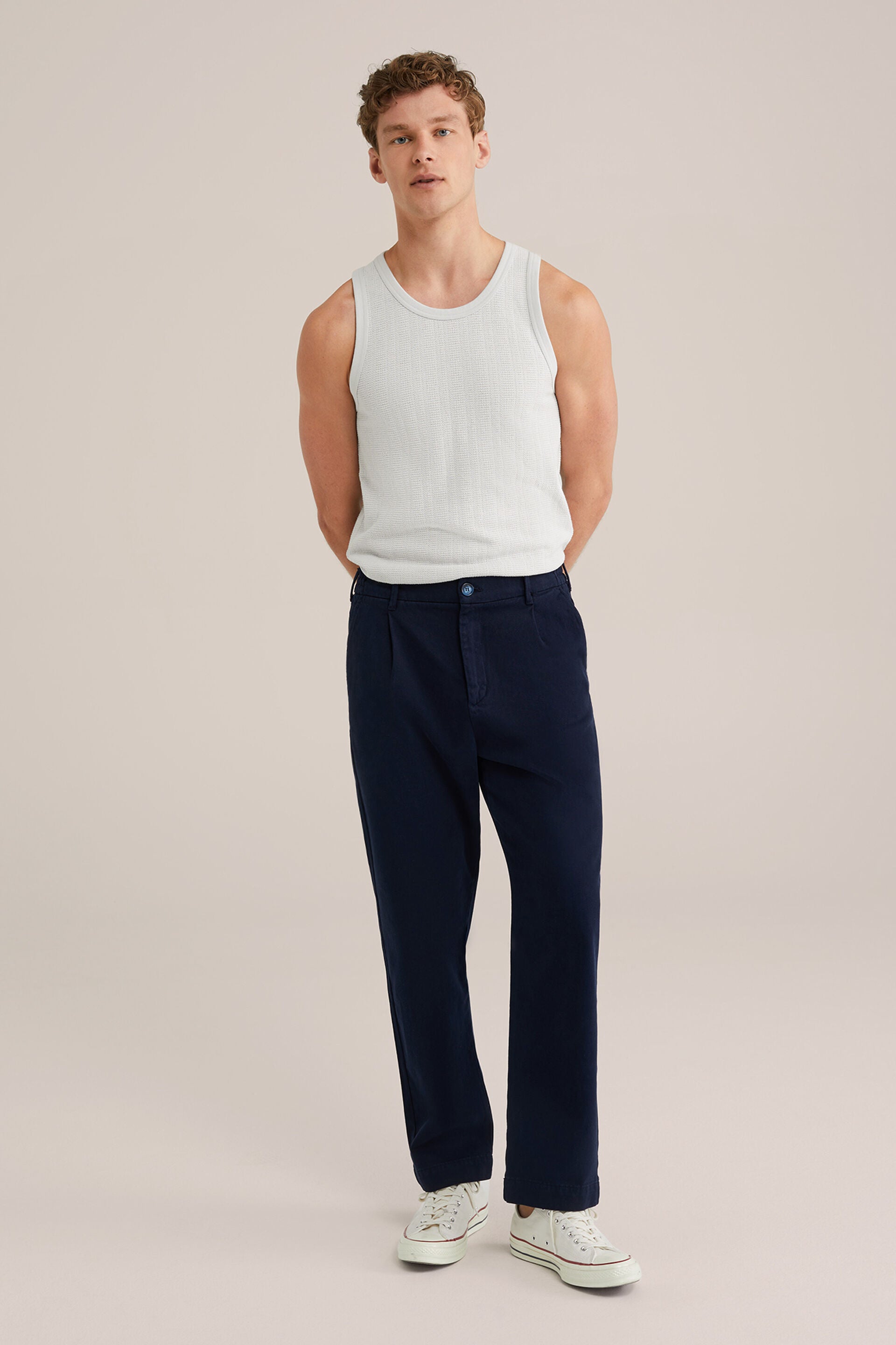 Men's Slim Fit Singlet With Texture