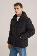 Men’s Regular Fit Hooded Puffer Jacket