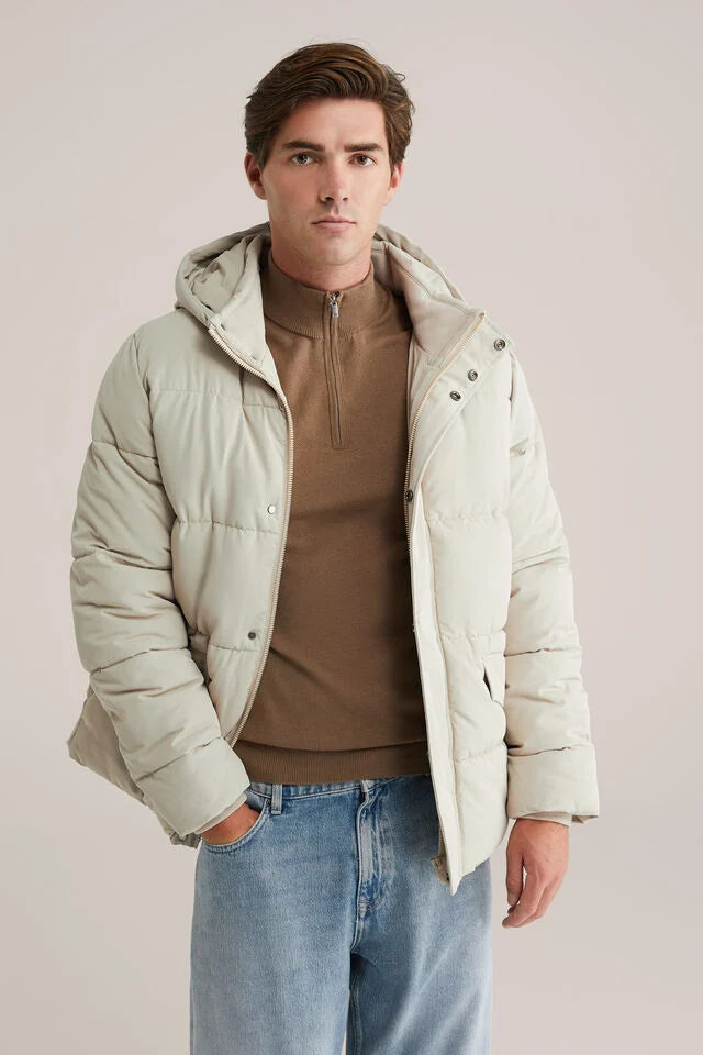 Men’s Regular Fit Hooded Puffer Jacket