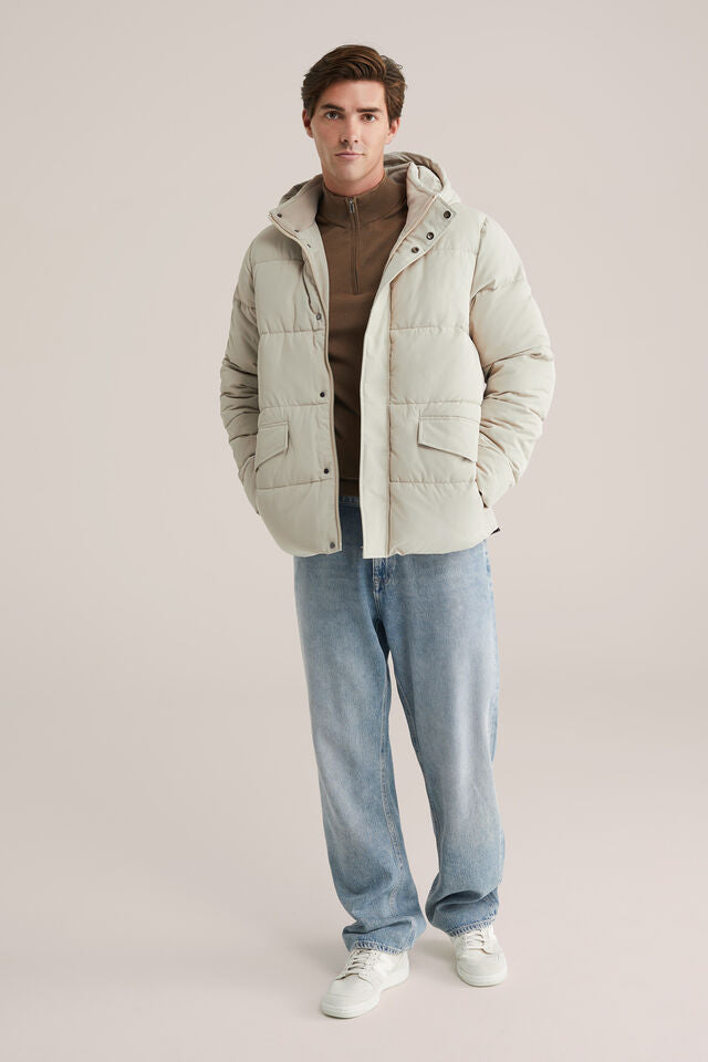 Men’s Regular Fit Hooded Puffer Jacket