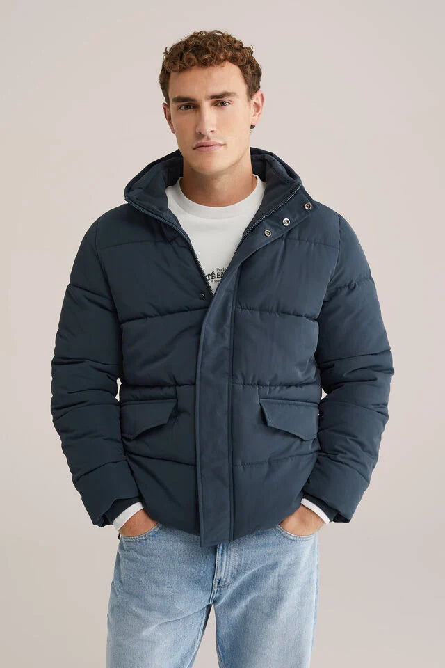 Men’s Regular Fit Hooded Puffer Jacket