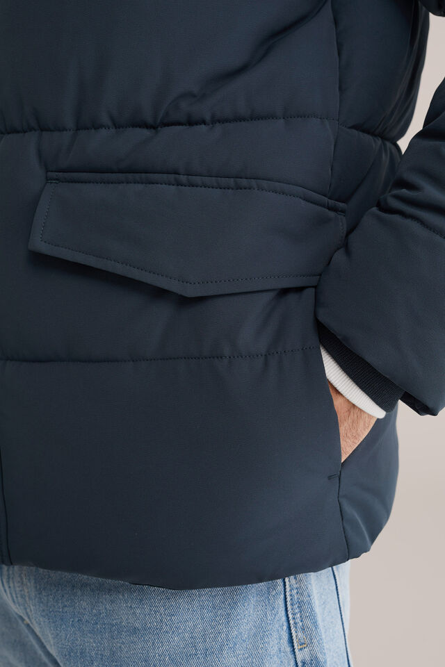 Men’s Regular Fit Hooded Puffer Jacket