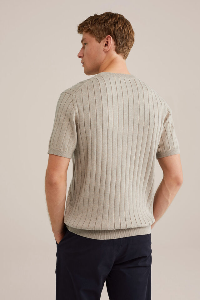 Men's Regular Fit Textured T-Shirt