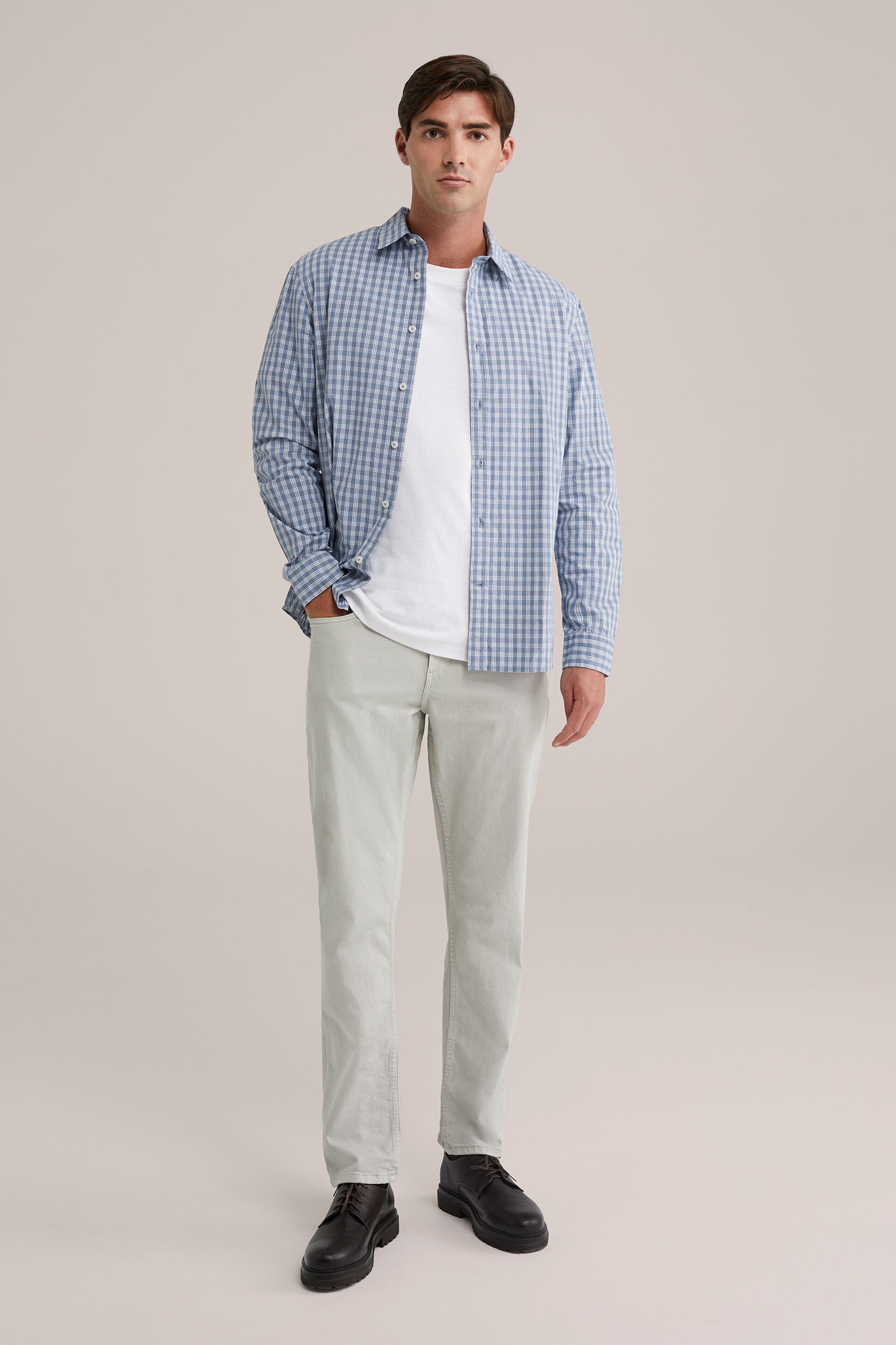 Men's Regular Fit Striped Cotton Shirt