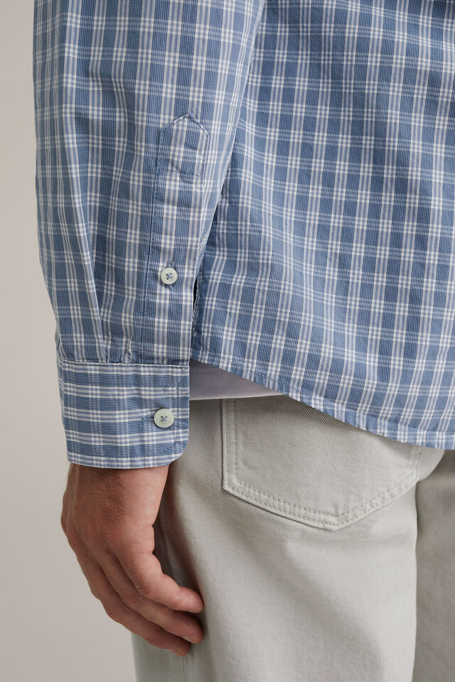 Men's Regular Fit Striped Cotton Shirt