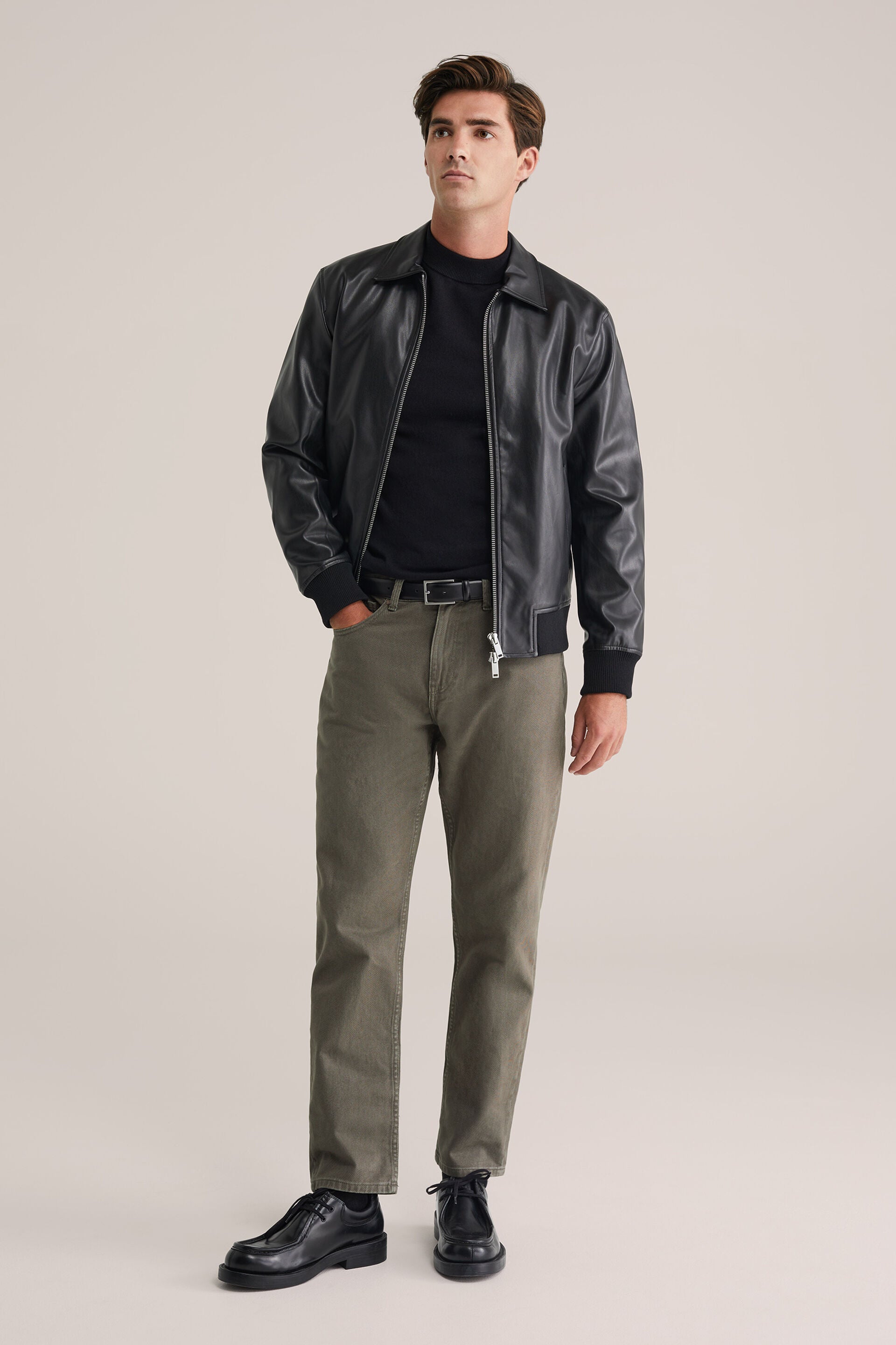 Men’s Slim Fit Fine-Knit Turtleneck Jumper