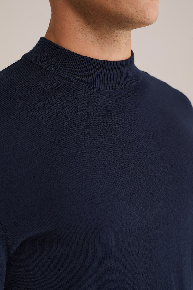 Men’s Slim Fit Fine-Knit Turtleneck Jumper