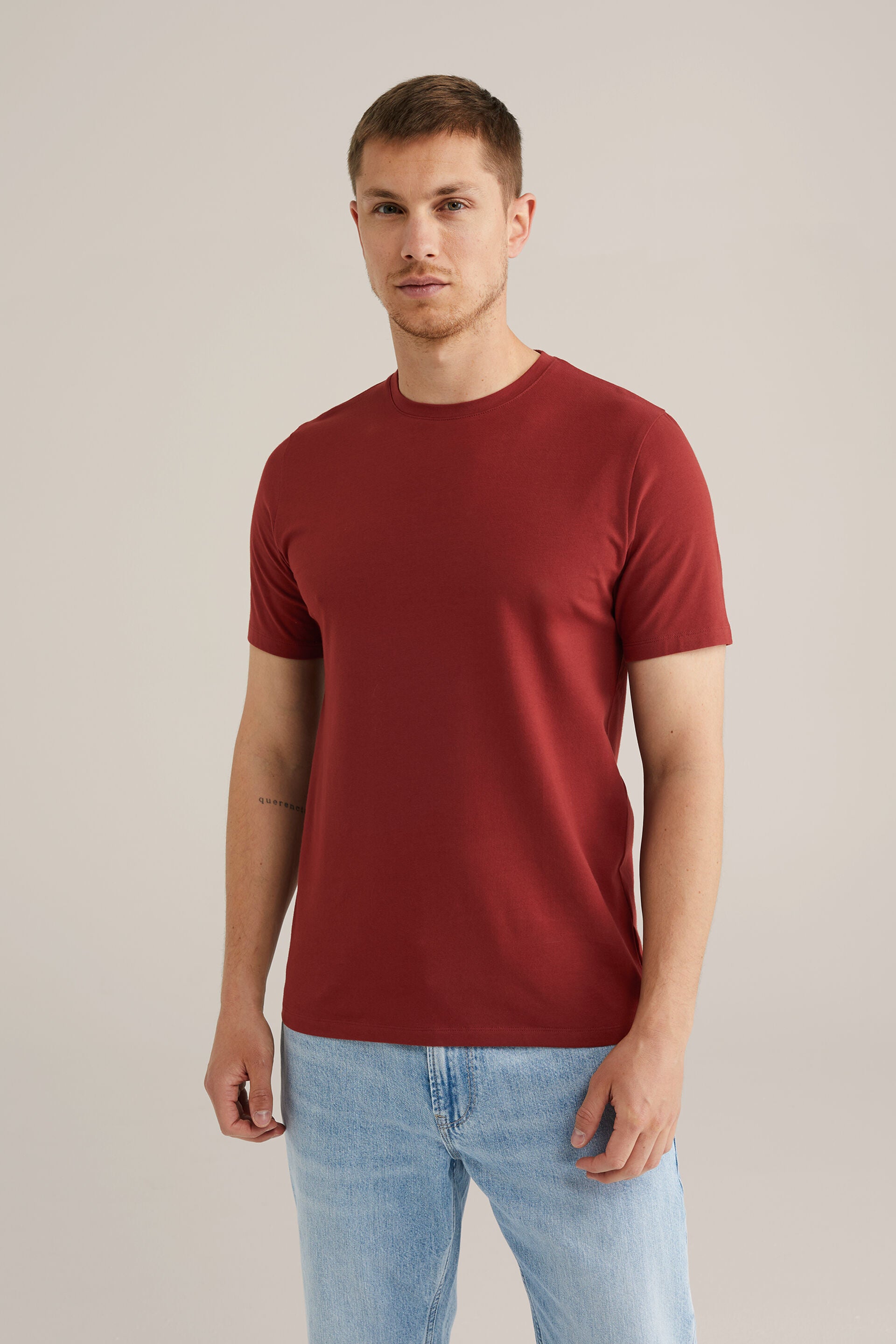 Men's Regular Fit Textured T-Shirt