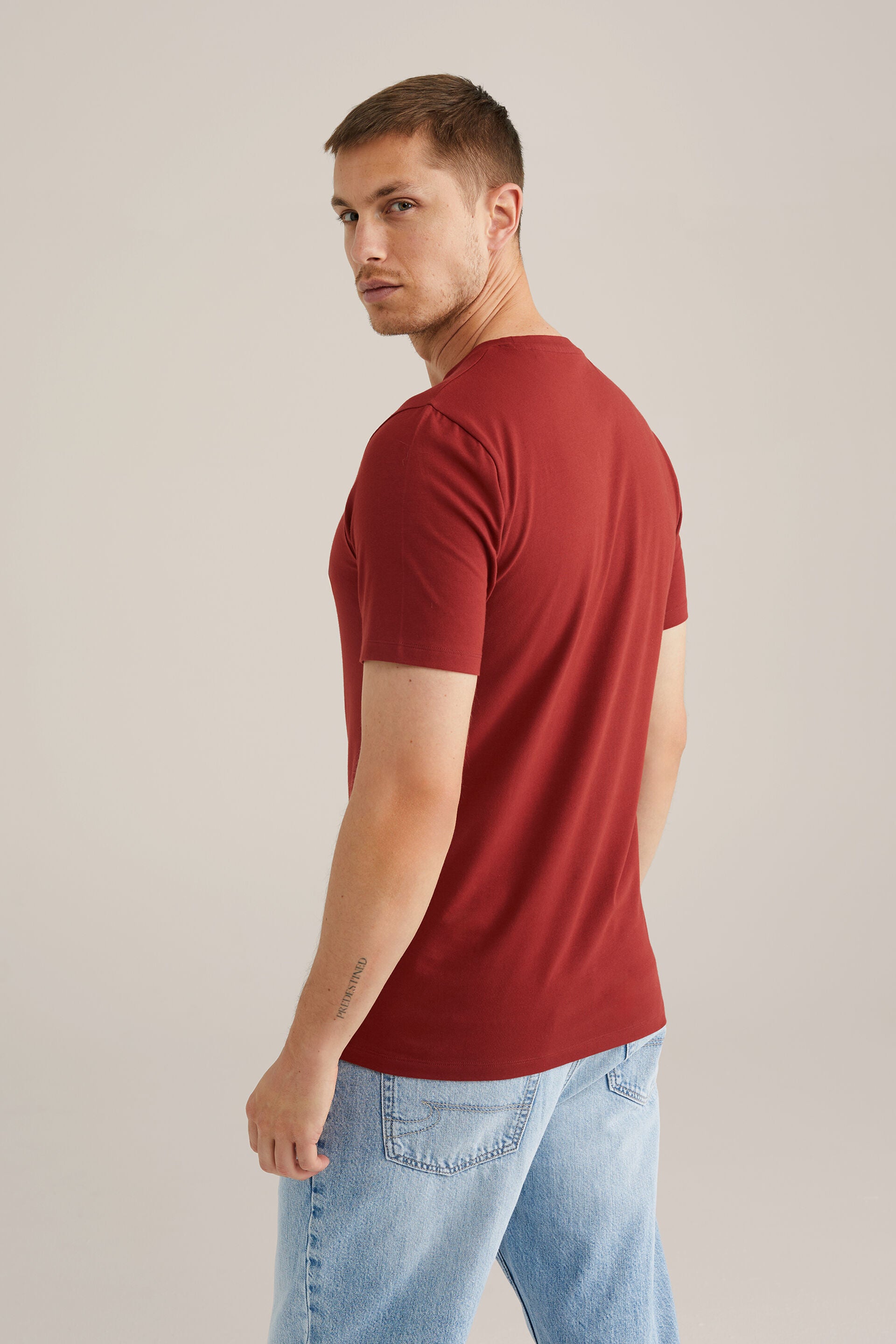 Men's Regular Fit Textured T-Shirt