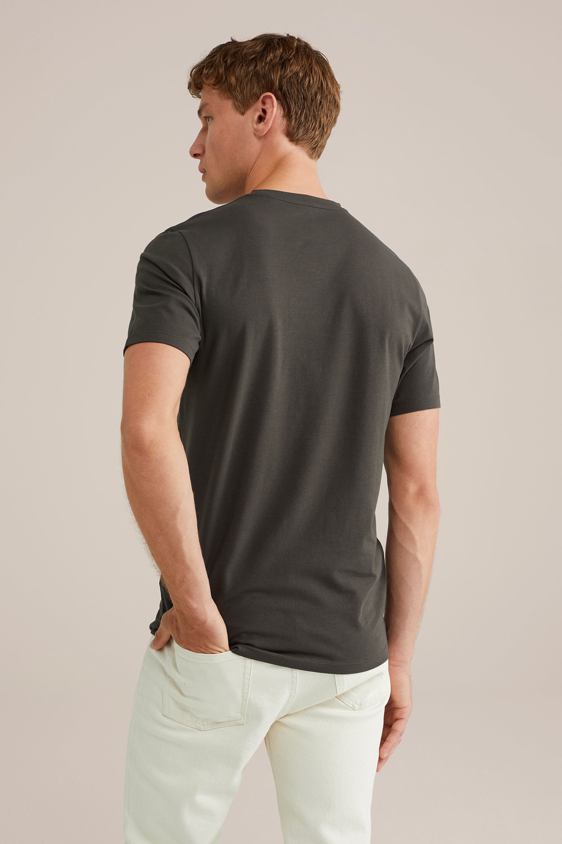 Men's Regular Fit Textured T-Shirt