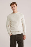 Men’s Regular Fit Wool-Blend Knit Jumper