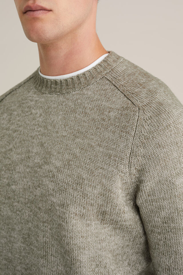 Men’s Regular Fit Wool-Blend Knit Jumper