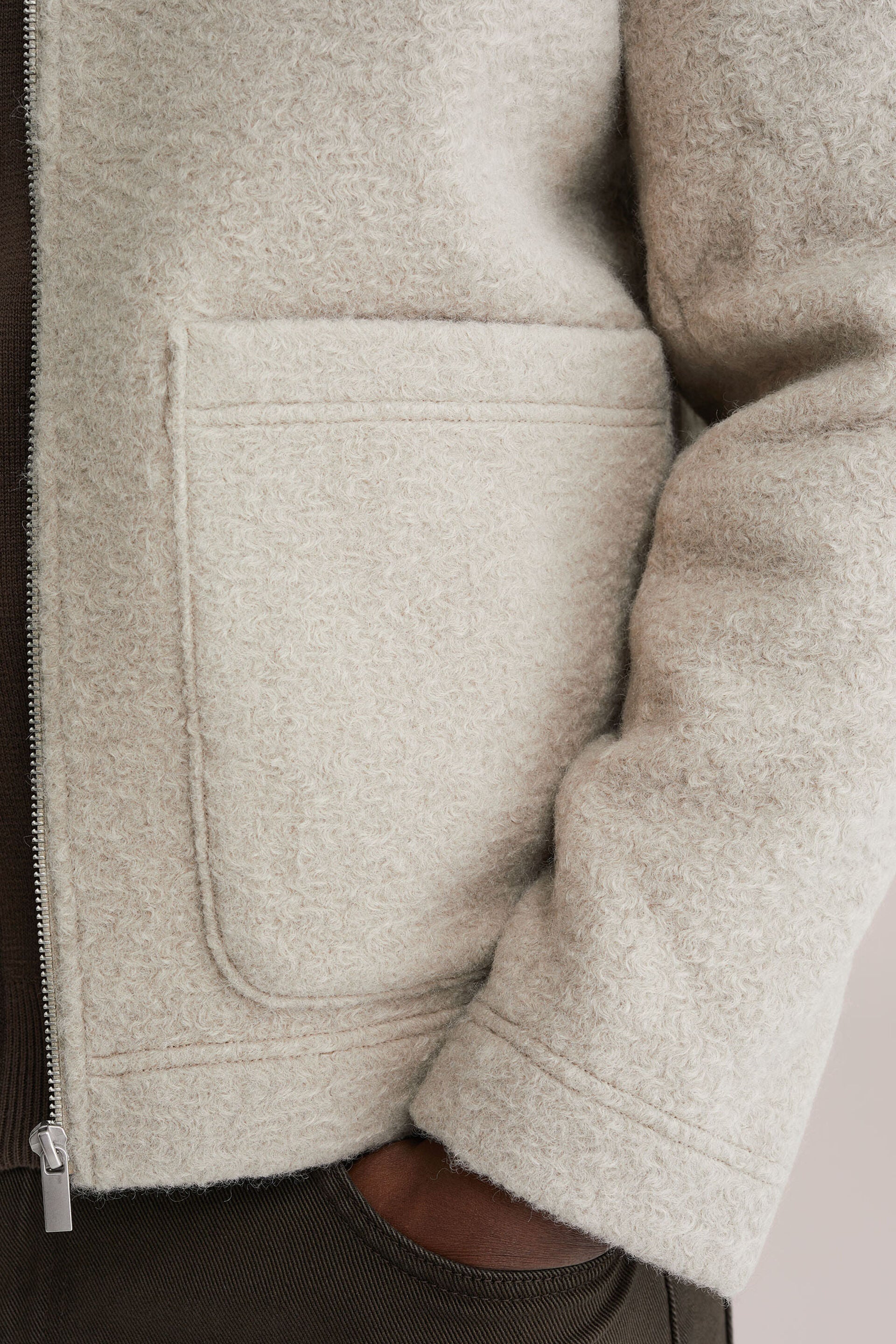 Men’s Regular Fit Textured Jacket