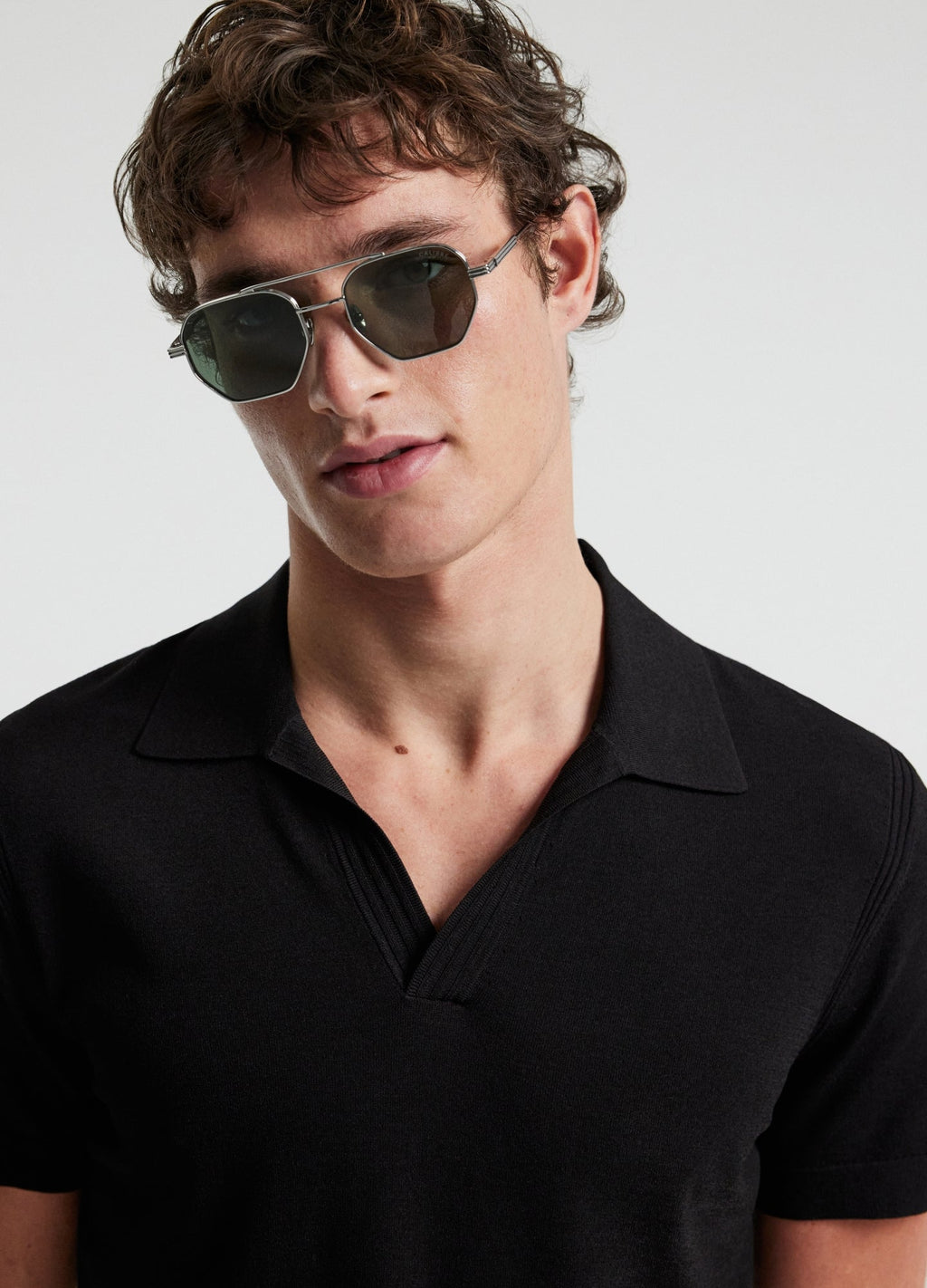 Rully Tech Shoulder Trim Polo Black