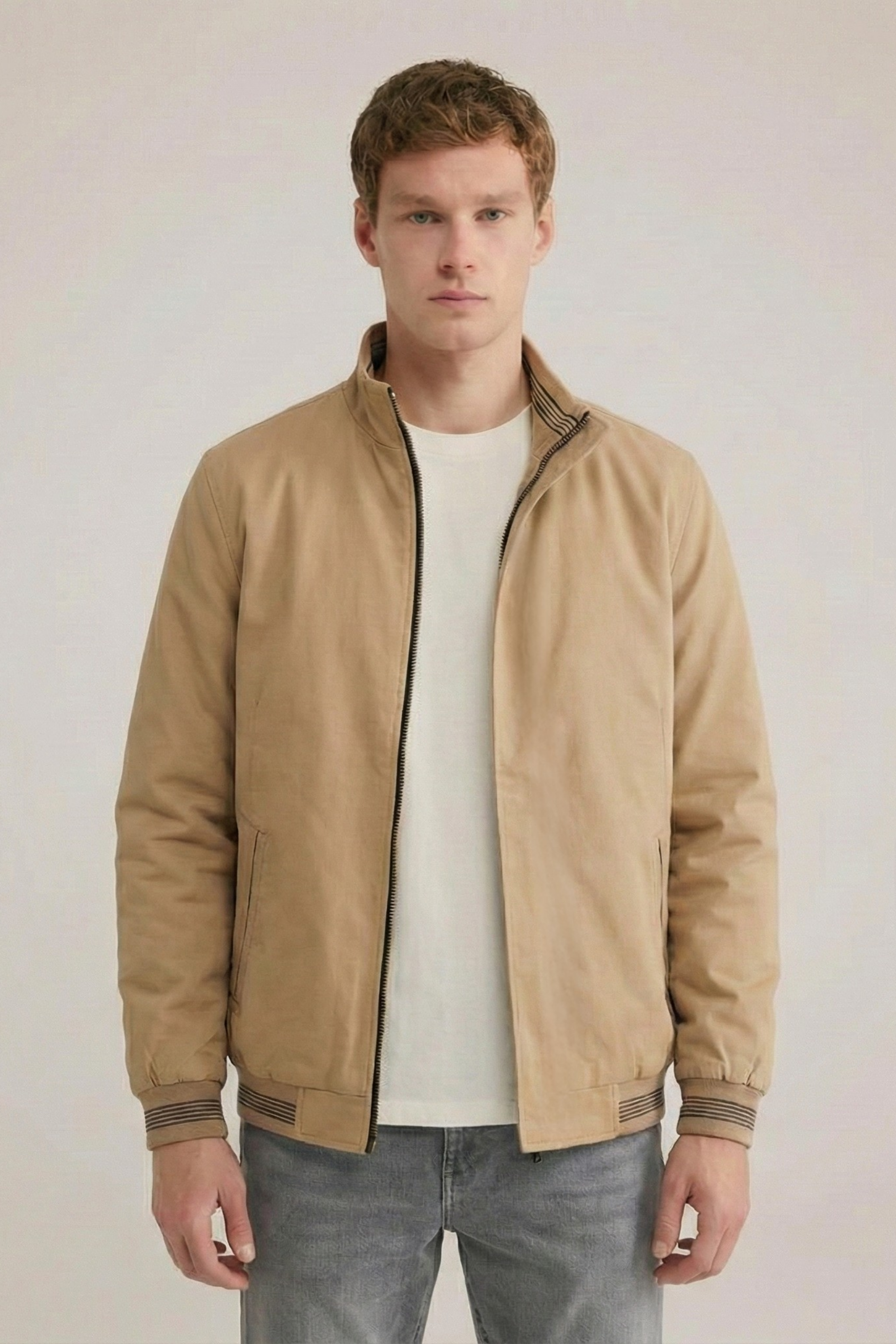 Men’s Regular Fit Fleece-Lined Winter Jacket