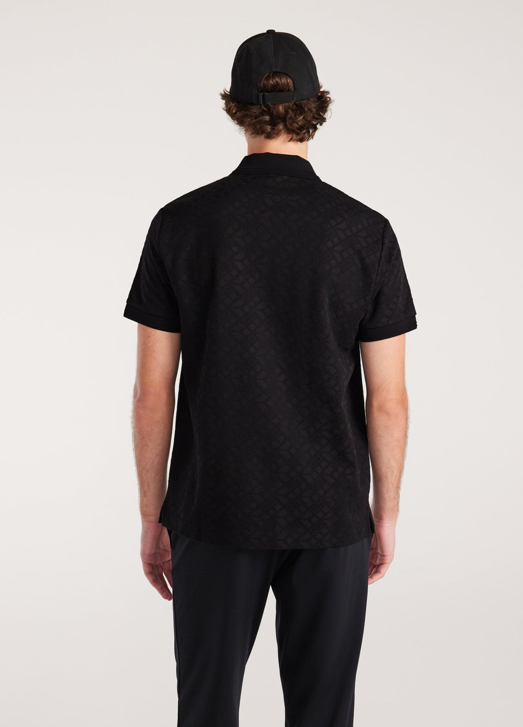 Rully Solid Monogram Polo Black