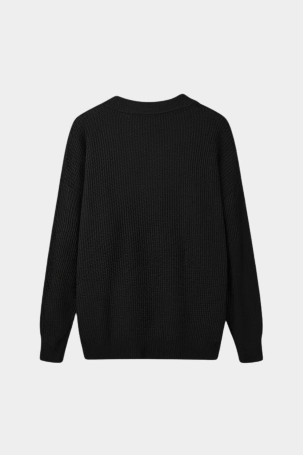 Men’s Half-Zip Knit Polo Jumper – Long Sleeve