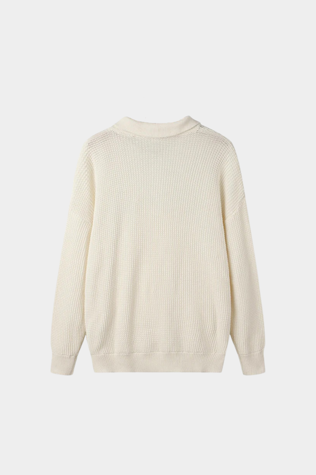 Men’s Half-Zip Knit Polo Jumper – Long Sleeve