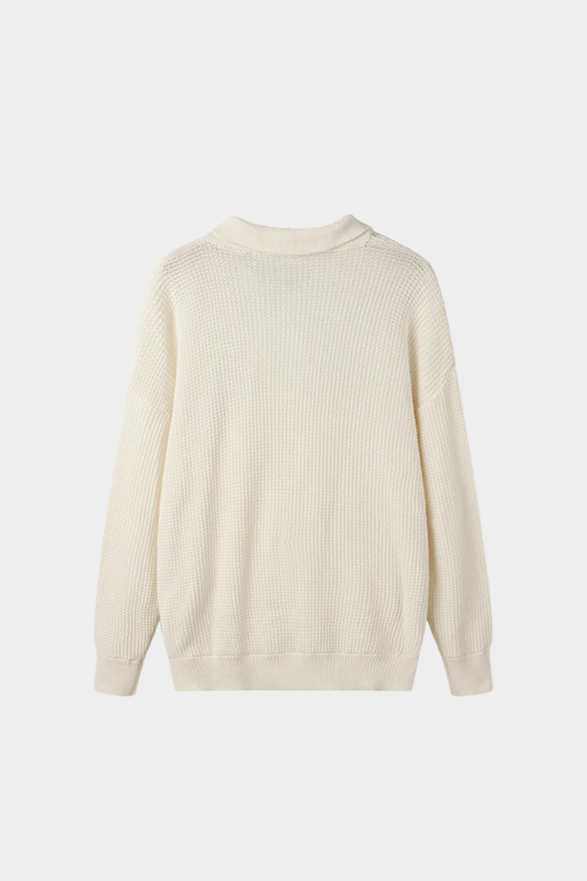 Men’s Half-Zip Knit Polo Jumper – Long Sleeve