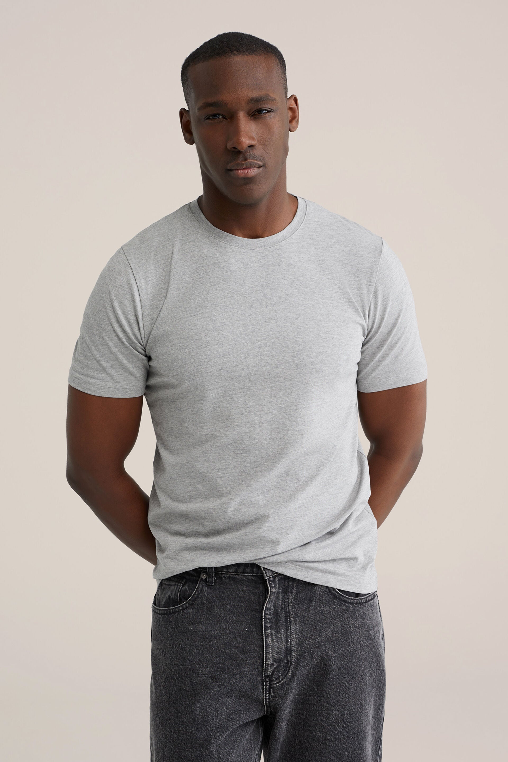 Men's Regular Fit Textured T-Shirt