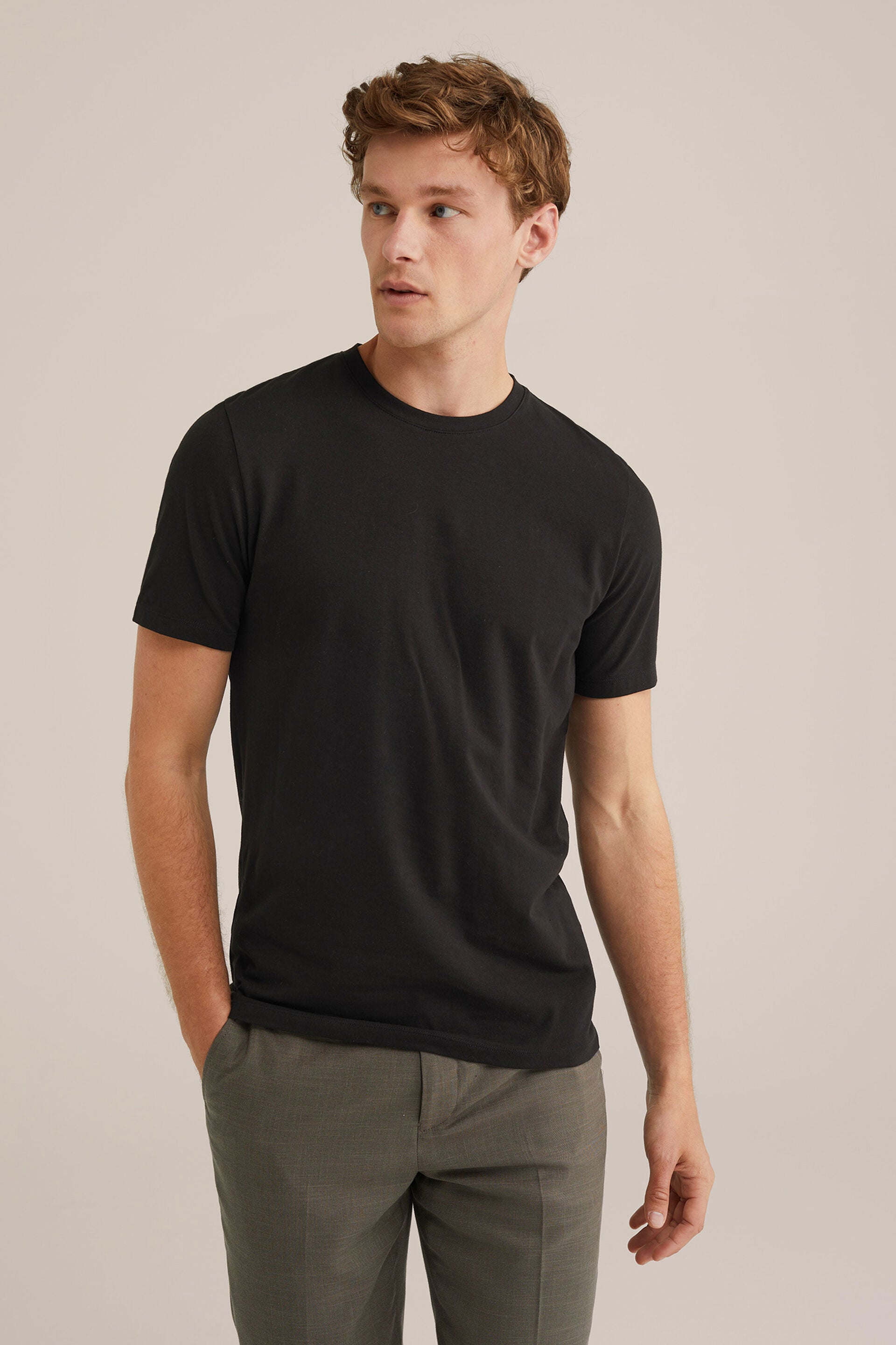 Men's Regular Fit Textured T-Shirt