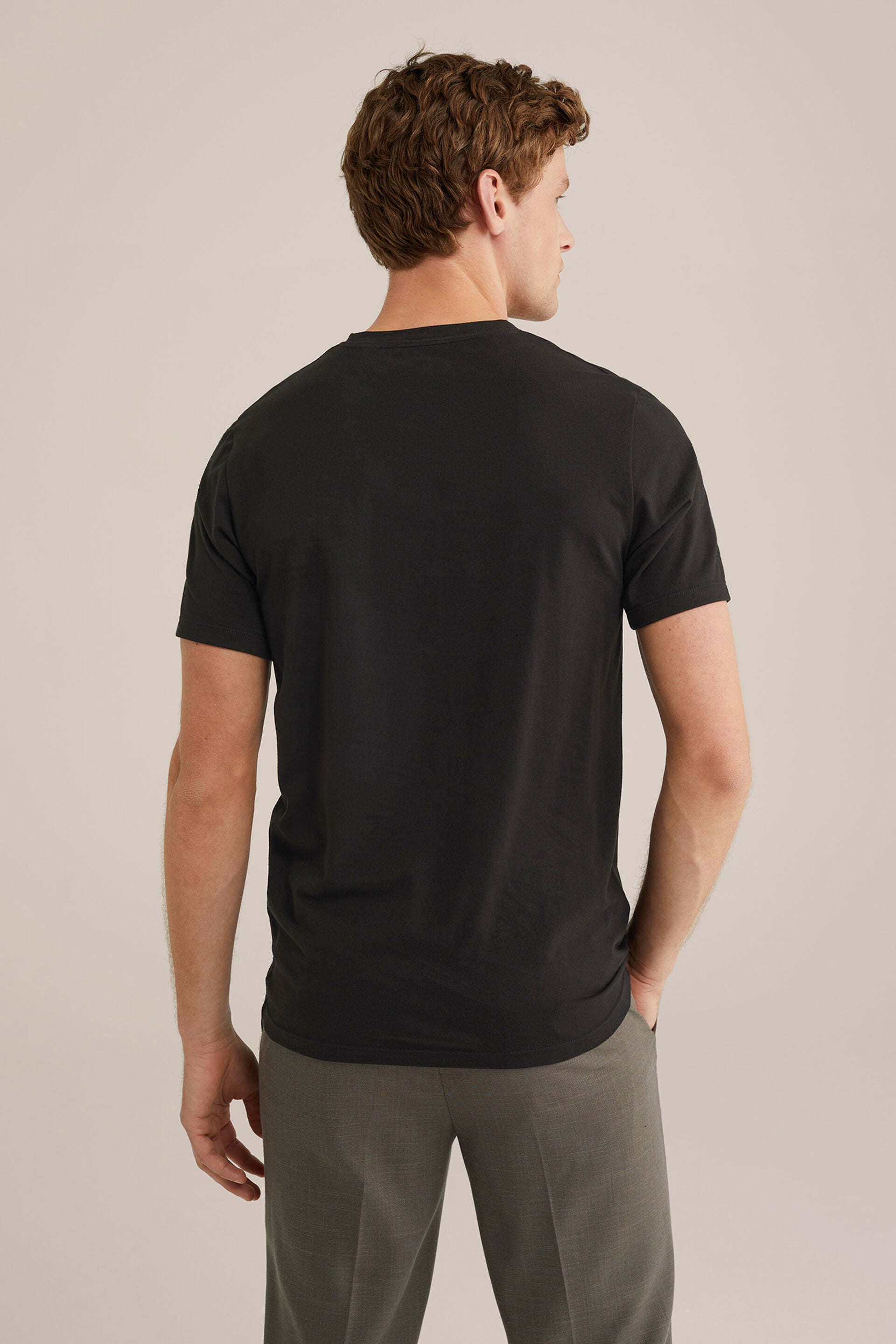 Men's Regular Fit Textured T-Shirt