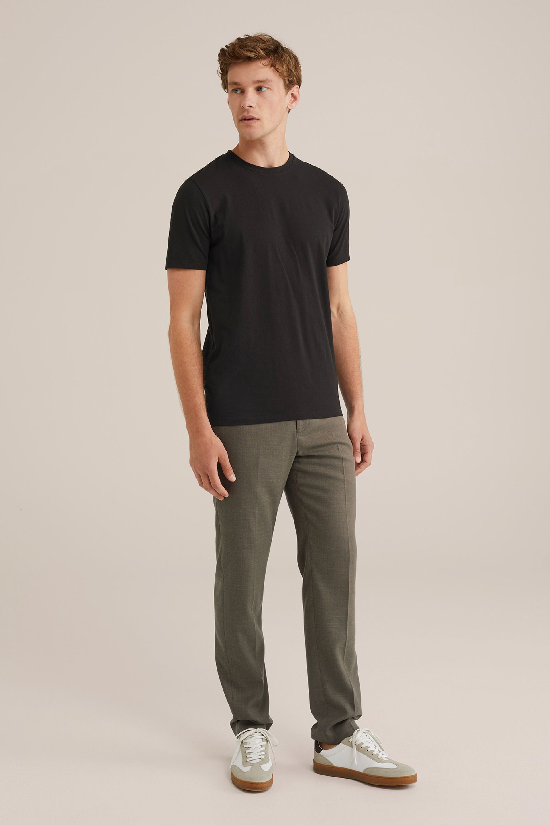 Men's Regular Fit Textured T-Shirt