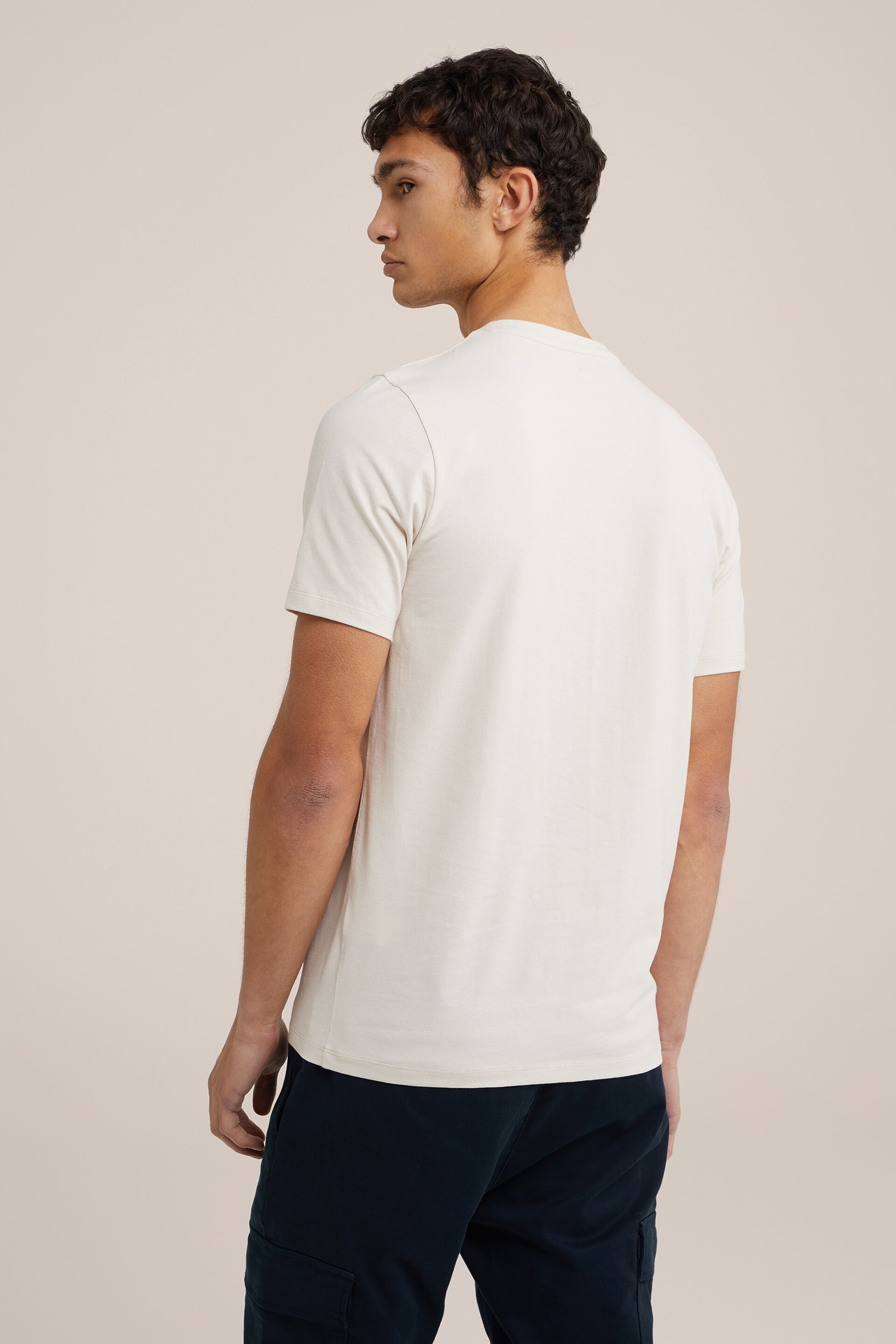 Men's Regular Fit Textured T-Shirt
