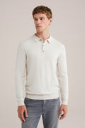 Men's Slim Fit Fine Knit Polo Shirt