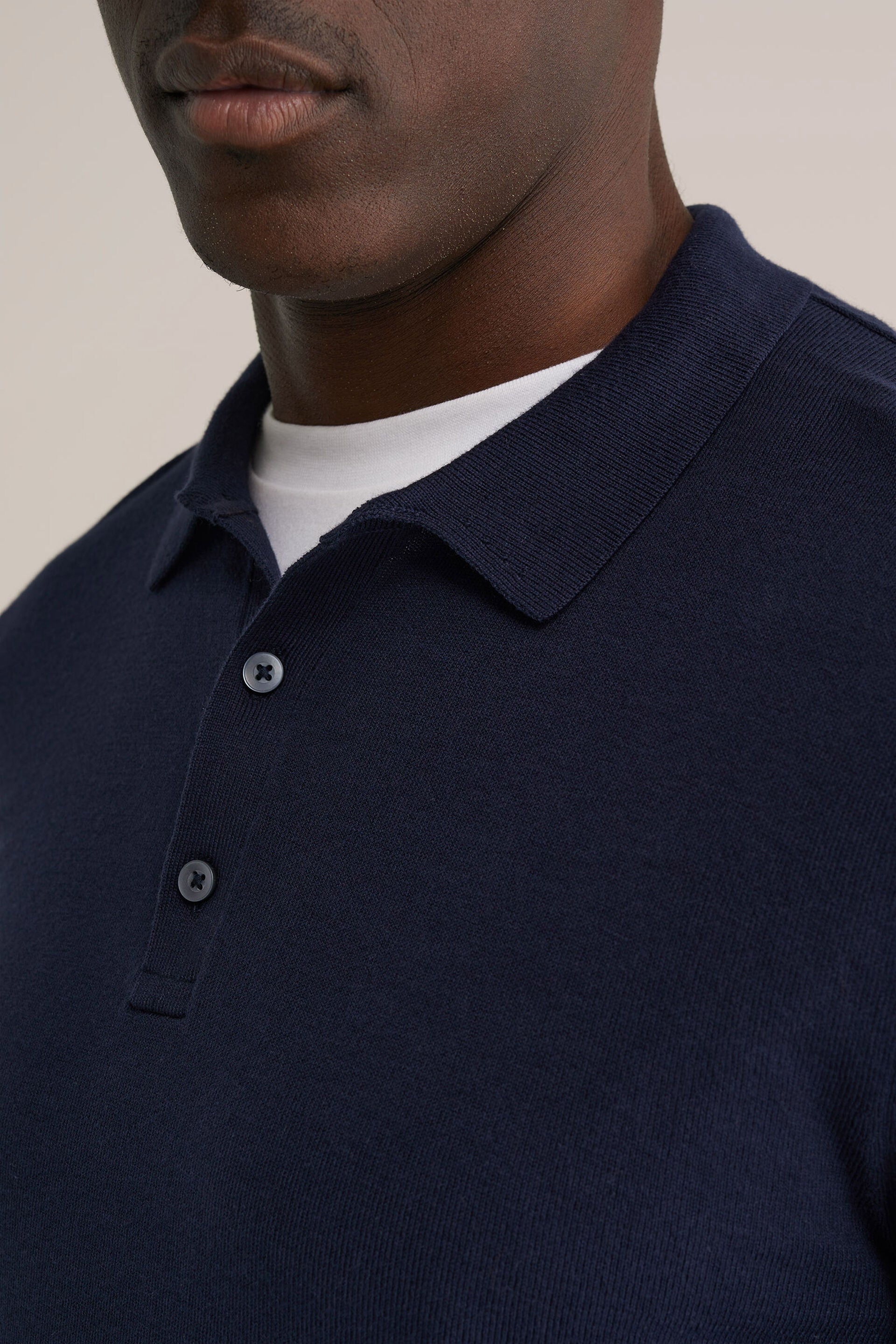Men's Slim Fit Fine Knit Polo Shirt