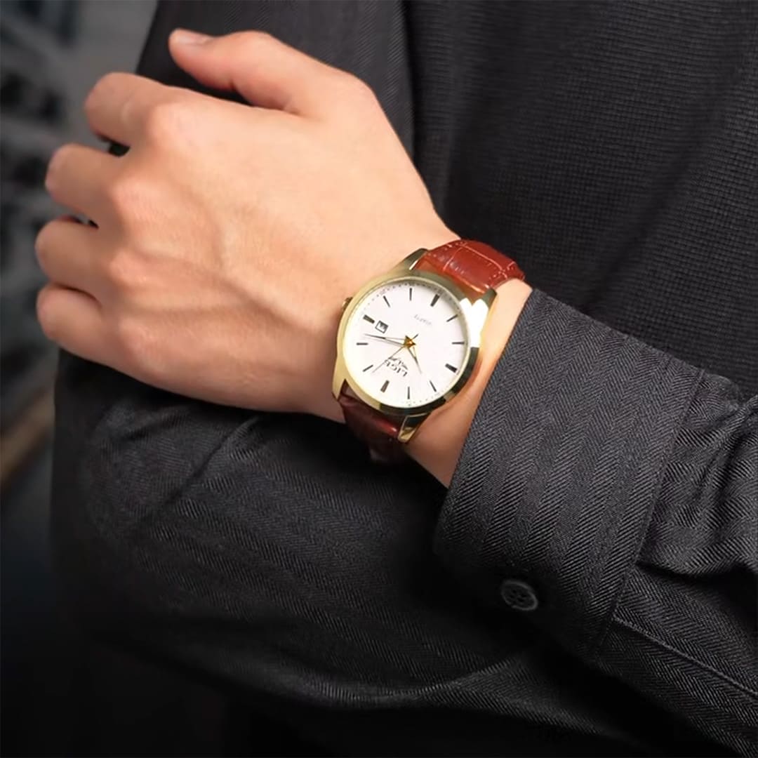 Men’s Watch — Paris (Leather Strap)