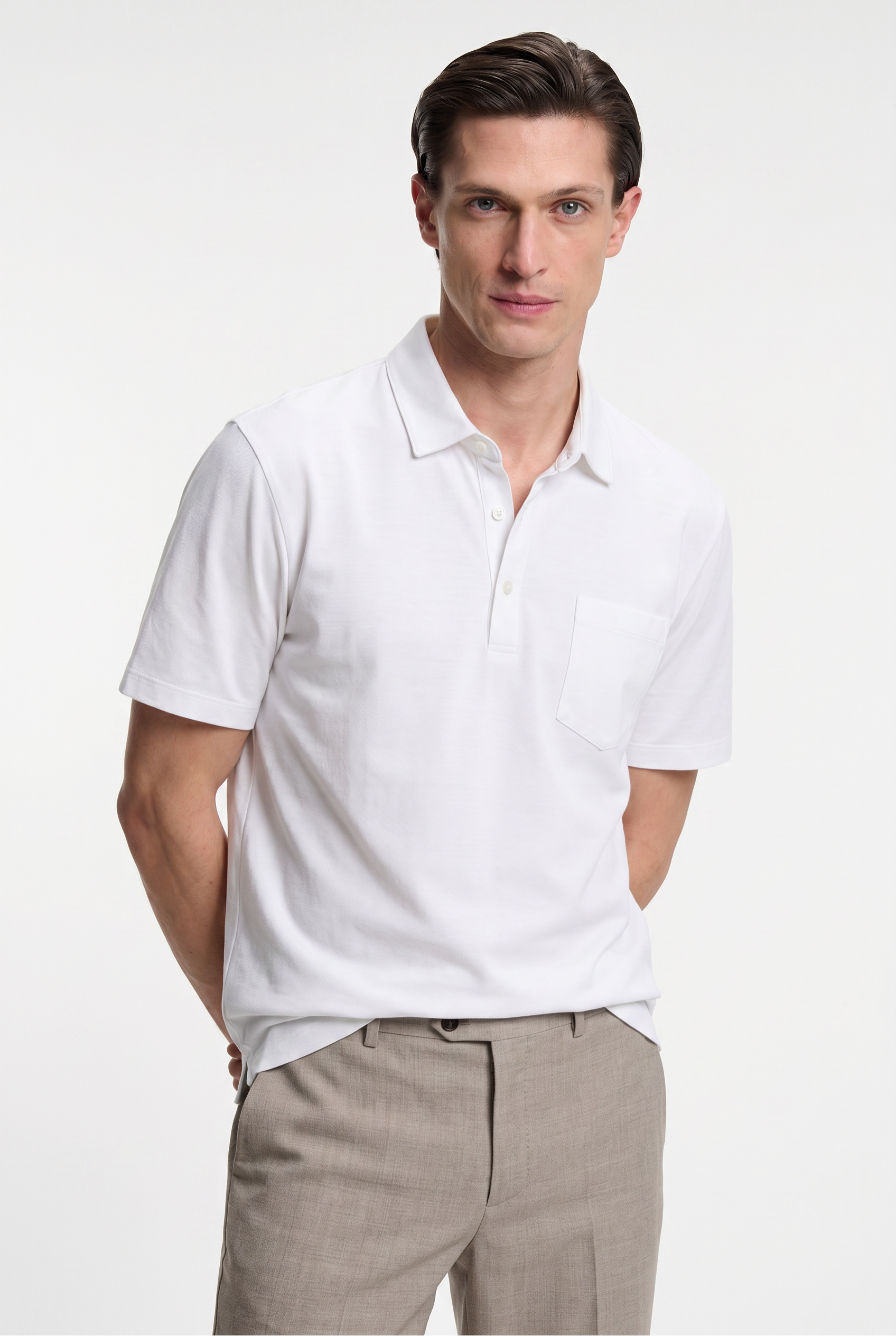 Men’s Linen Polo Shirt