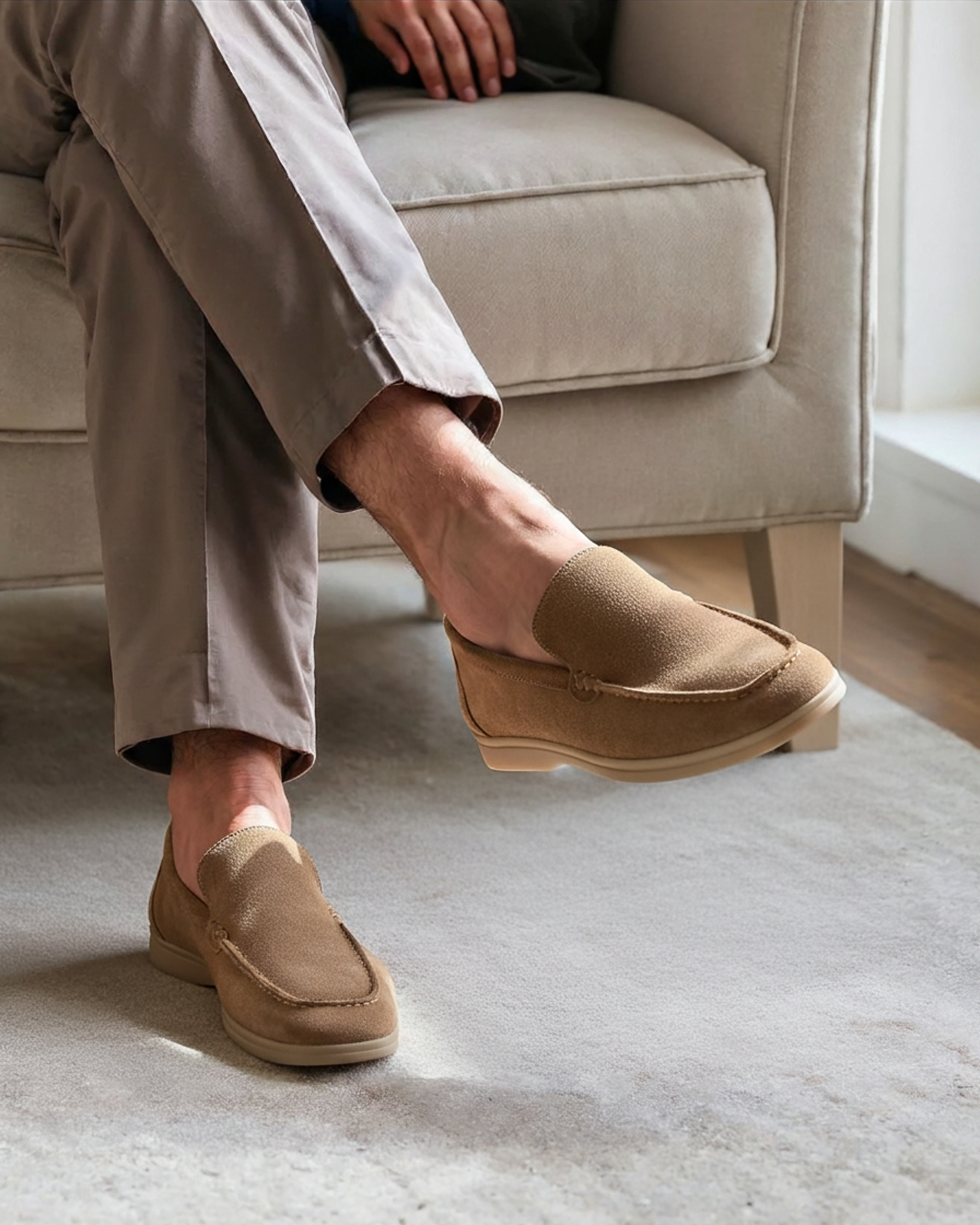 Men’s Old Money Premium Suede Loafers