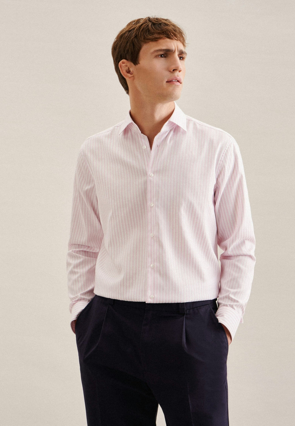 Rully Durham Striped Shirt Pink