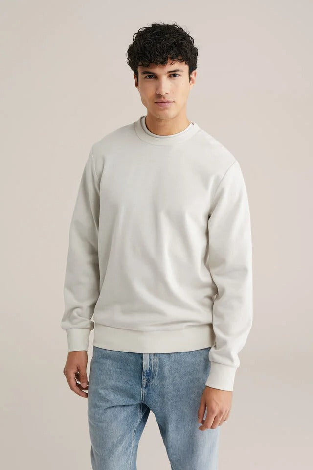 Men’s Regular Fit Cotton Blend Crew Neck Jumper