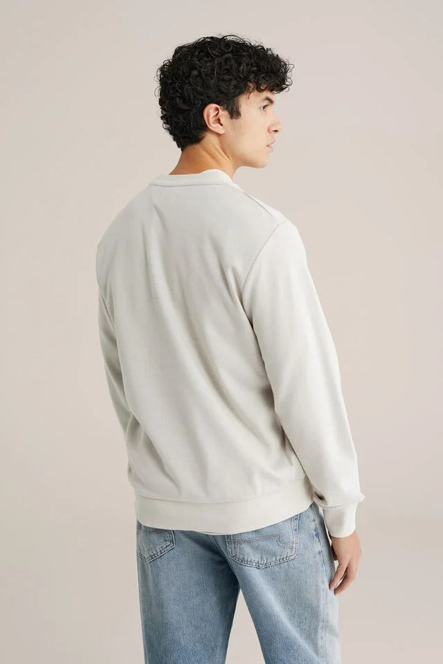 Men’s Regular Fit Cotton Blend Crew Neck Jumper