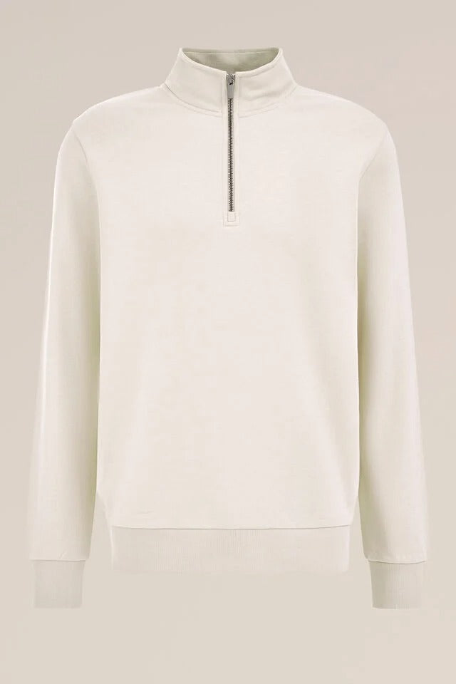 Men’s Regular Fit Half-Zip Cotton Blend Jumper