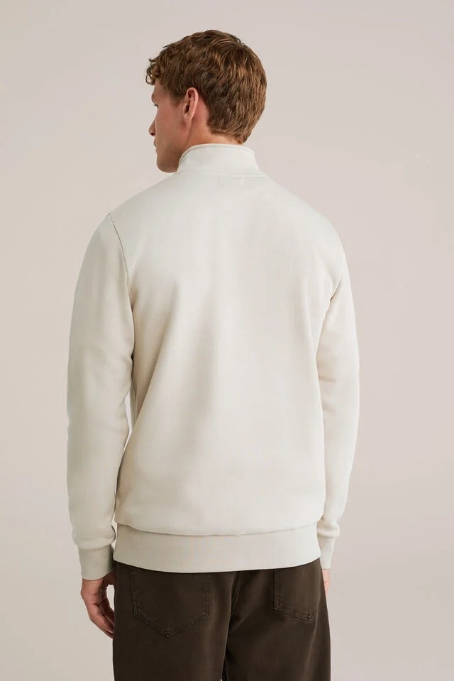Men’s Regular Fit Half-Zip Cotton Blend Jumper