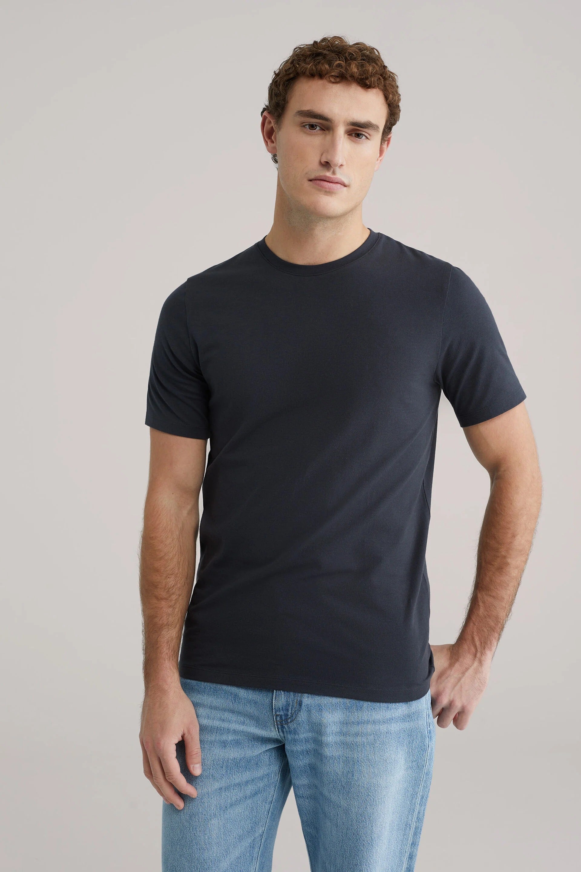 Men's Regular Fit Textured T-Shirt
